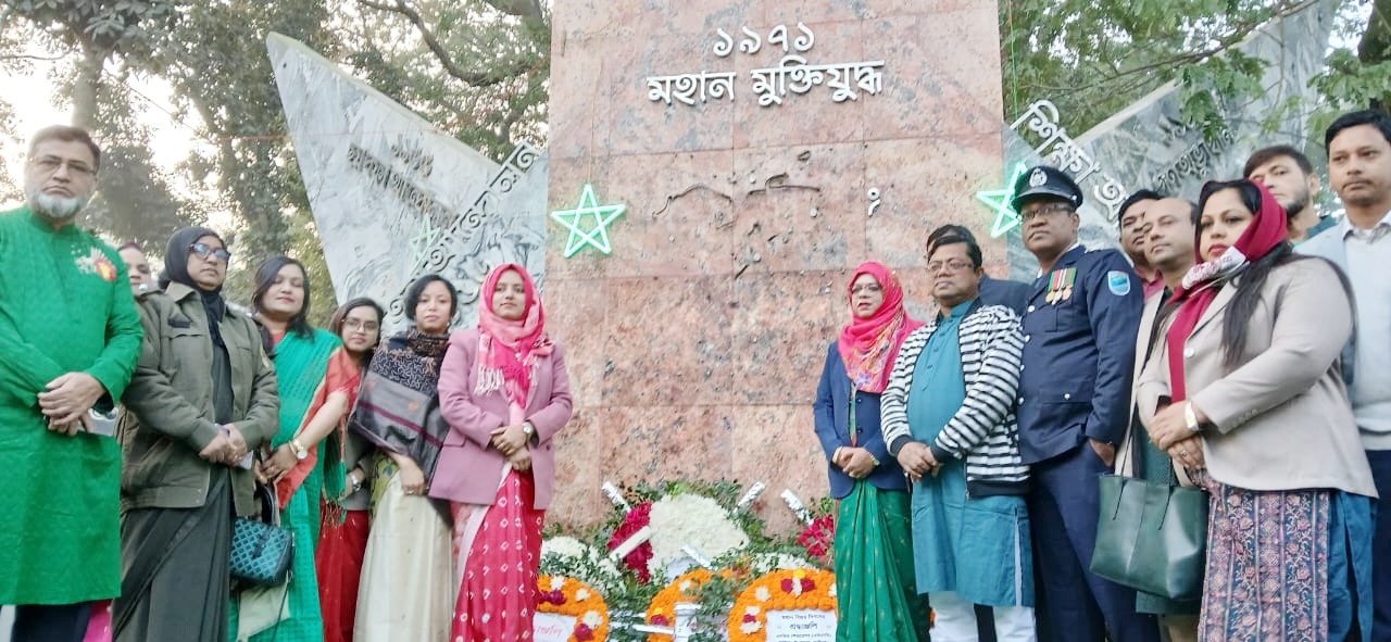 কালীগঞ্জে উৎসবমুখর পরিবেশে পালিত হয়মহান বিজয় দিবস ।