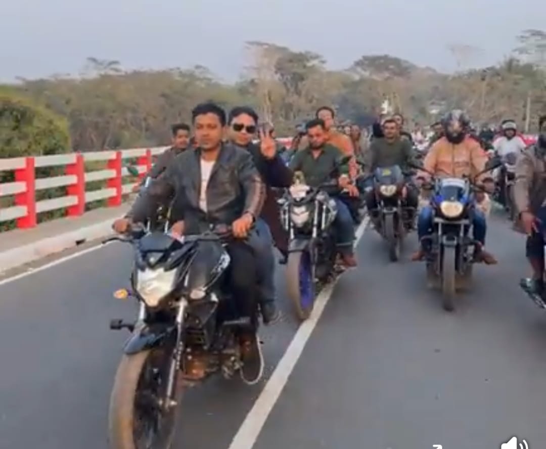 আগৈলঝাড়ার বাগধা ইউনিয়নে ধানের শীষের ব্যাপক গণসংযোগ